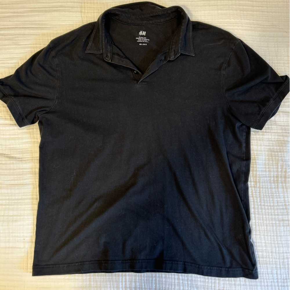 H&M Men's Classic Black Polo